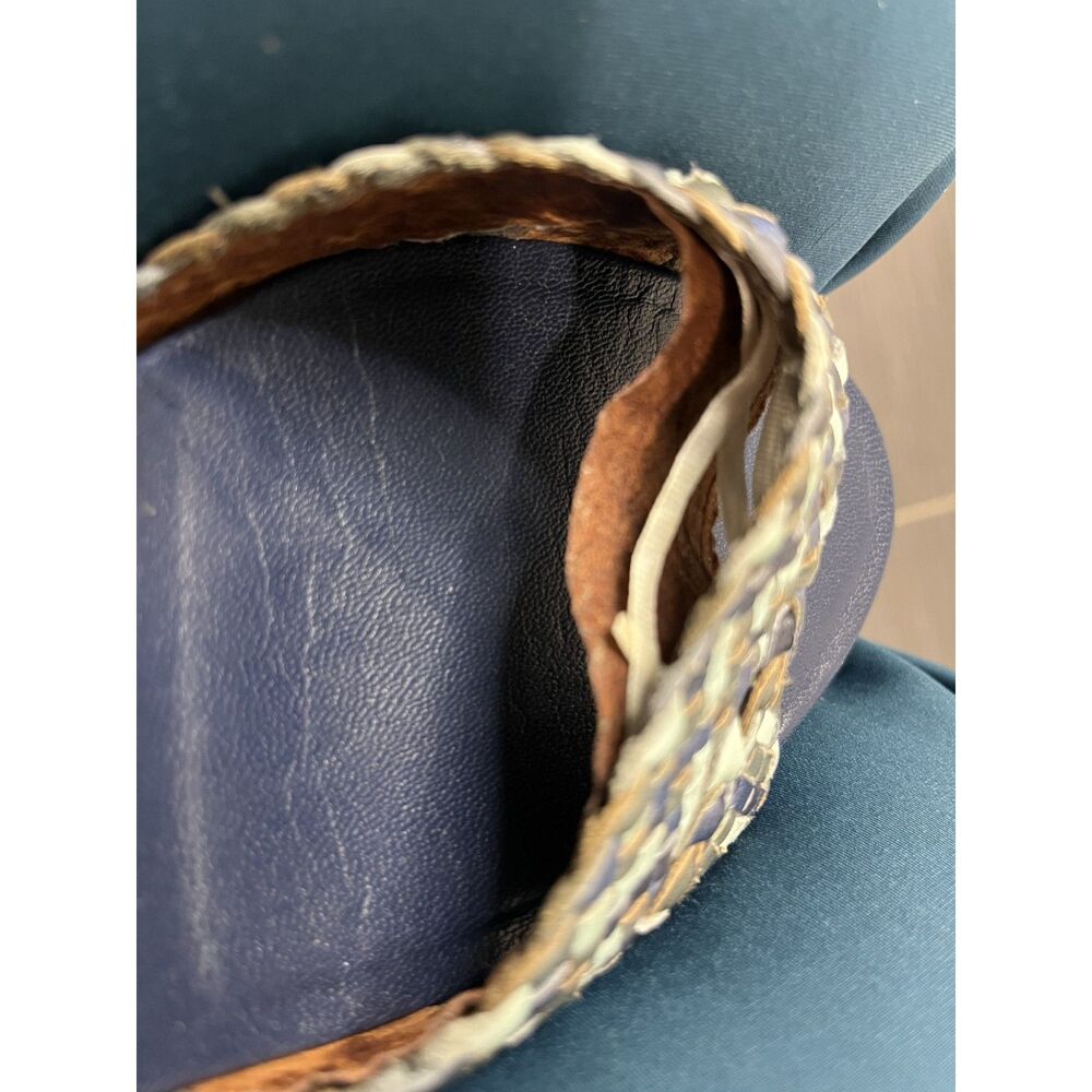 Pikolinos Blue Woven Leather Heeled Sandals Size EU 40 - Picture 8 of 8